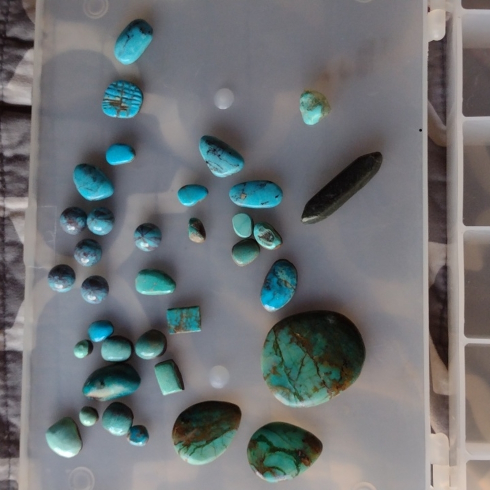 Beautiful turquoise ready for jewelry making